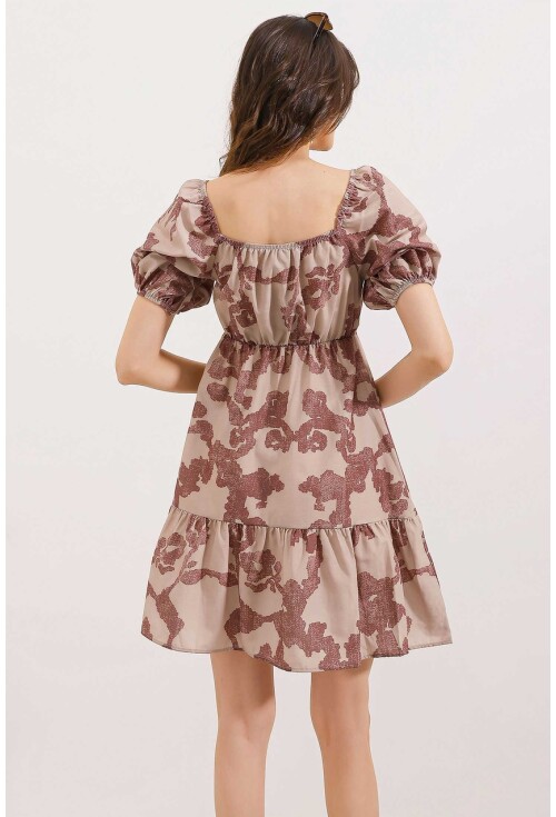 2351 Flared Poplin Dress