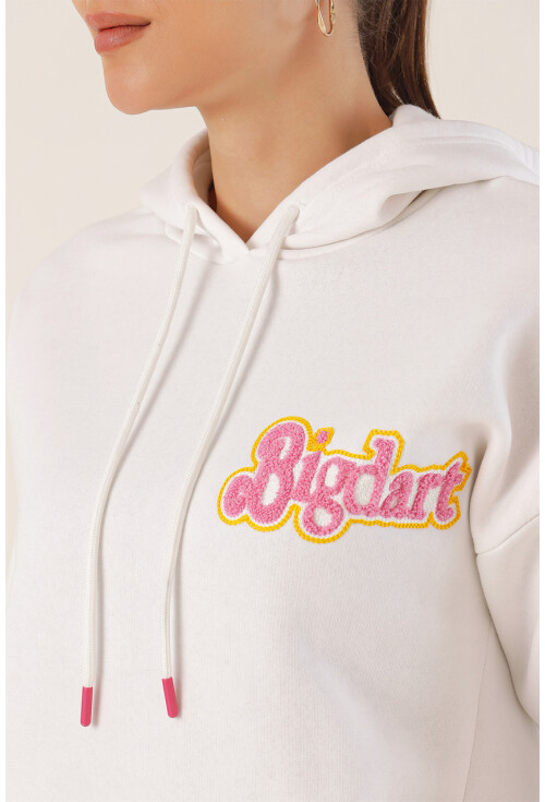 55424 Embroidered Oversized Sweatshirt