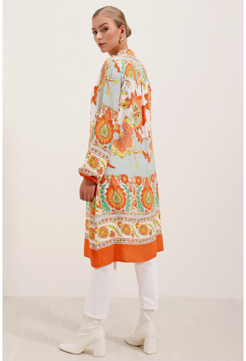 5903 Patterned Viscose Dress