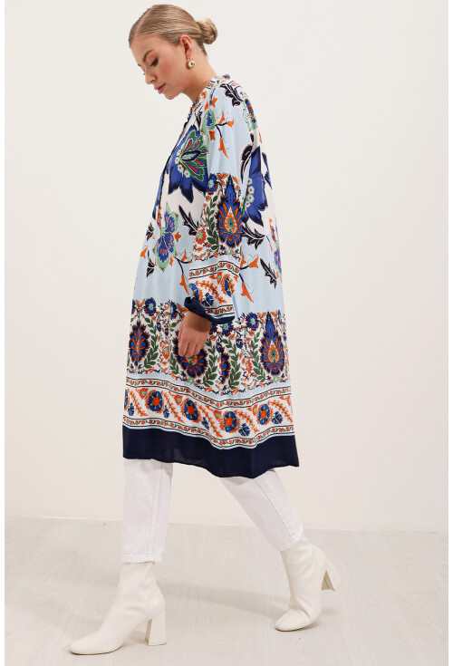 5903 Patterned Viscose Dress