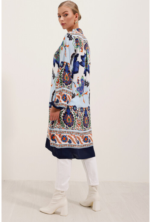 5903 Patterned Viscose Dress