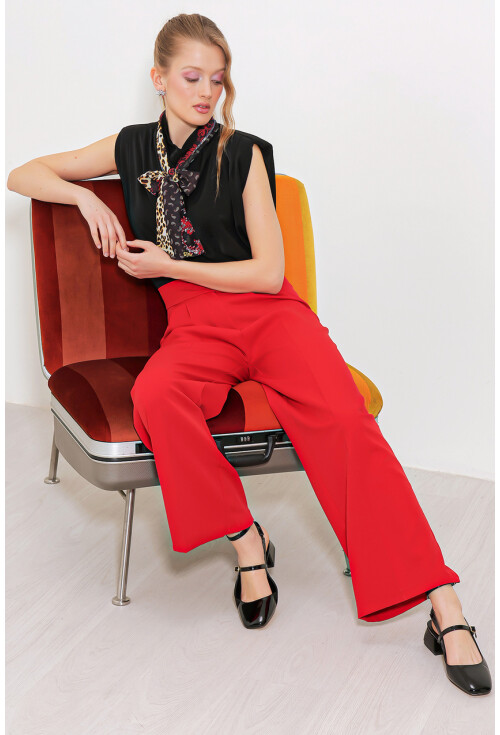 6646 High-Waist Palazzo Pants