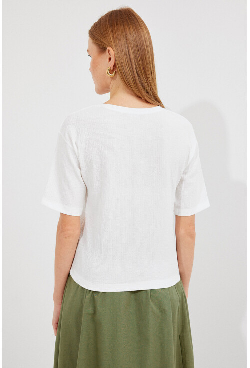 911 Baskılı Örme Basic Tişört