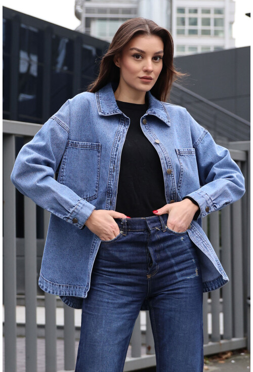 0613 Denim Jacket With Pockets