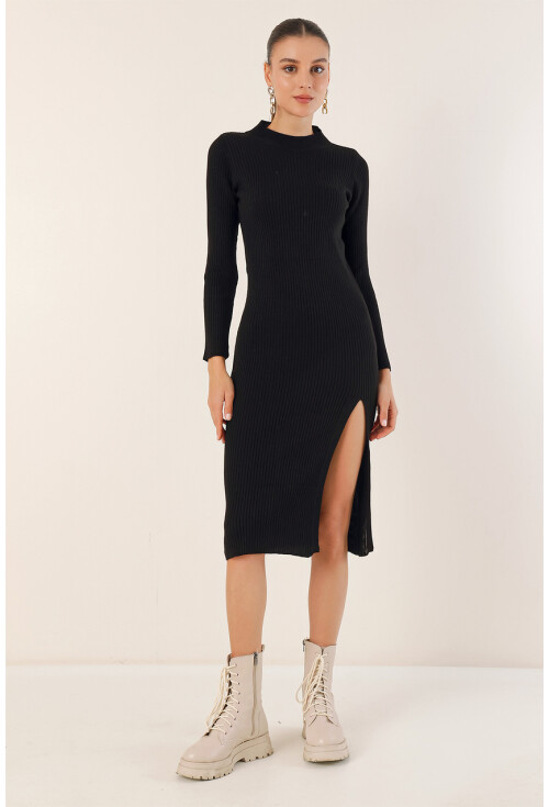 15828 Knit Dress With Slit