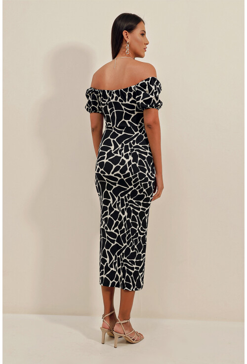 2396 Summer Knit Dress With Slit