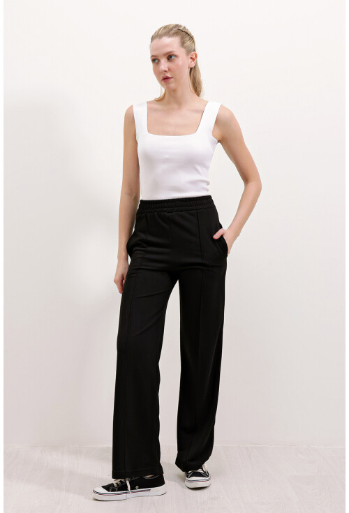 6641 Wide Leg Sports Sweatpants