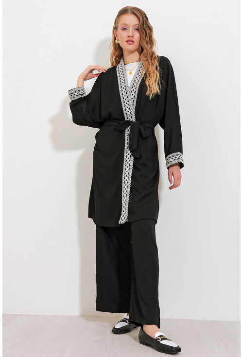 6643 Örme Kimono Takım