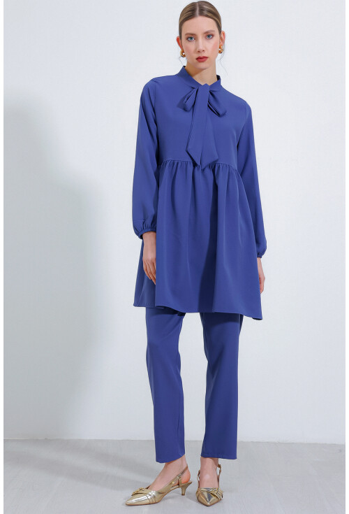 6654 Örme Pantolon Tunik Alt Üst Takım