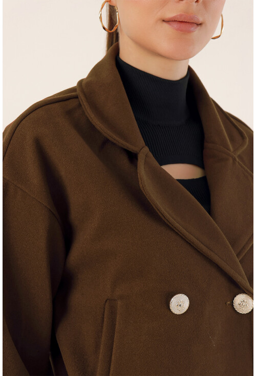 9117 Double-Breasted Crop Jacket