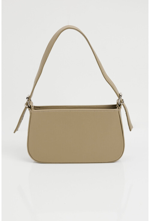 010172 Plain Baguette Shoulder Bag