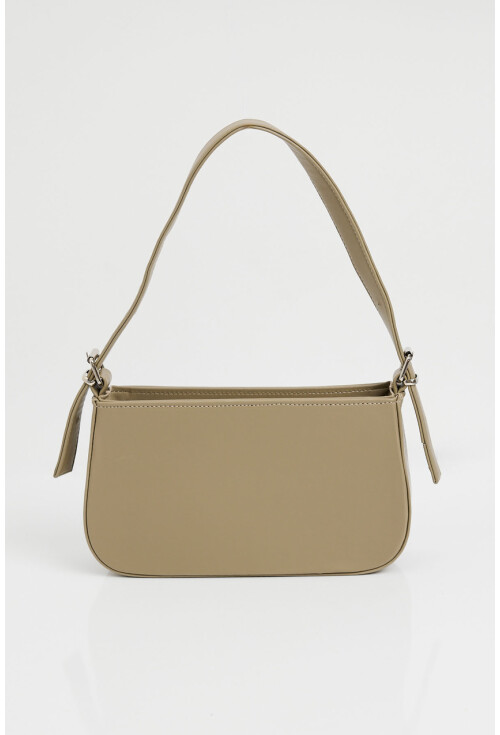 010172 Plain Baguette Shoulder Bag