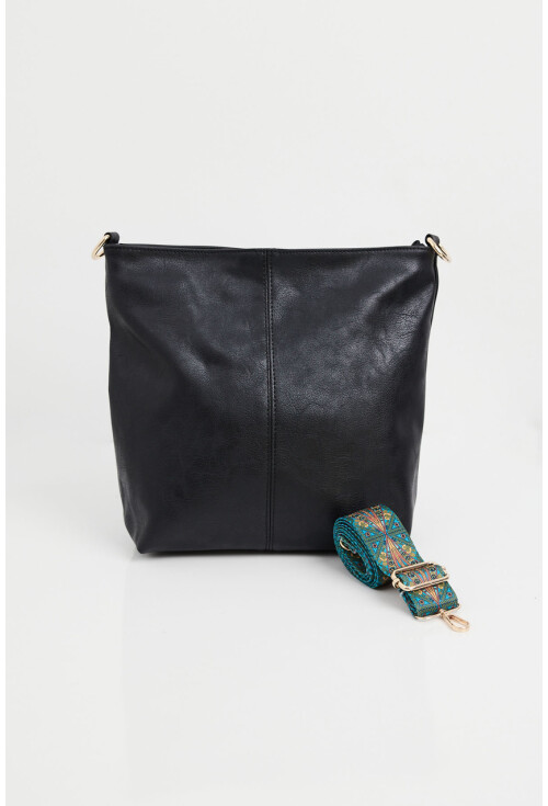 010173 Faux Leather Shoulder Bag