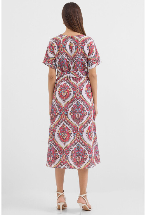 2389 Linen Dress With Belt