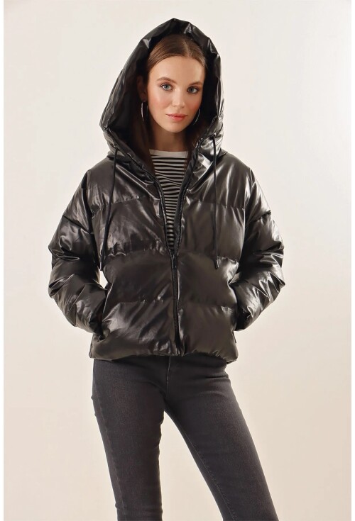 5114 Oversized Leather Coat