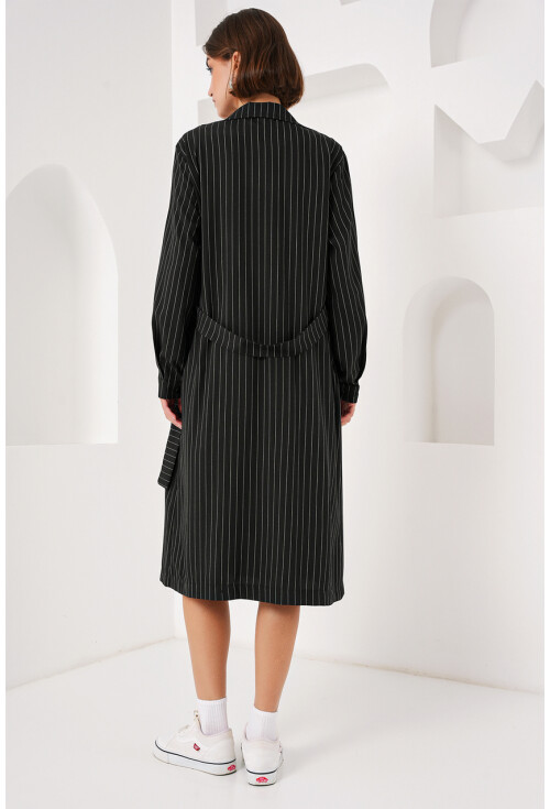 5853 Kruvaze Yaka Trençkot