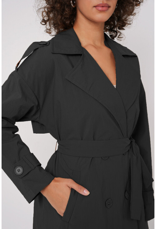 5936 Kruvaze Yaka Trençkot