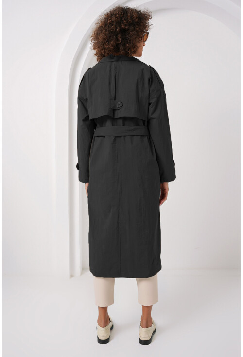 5936 Kruvaze Yaka Trençkot