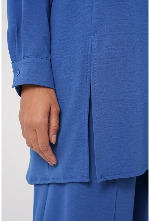 6679 Uzun Tunik Pantolon İkili Takım