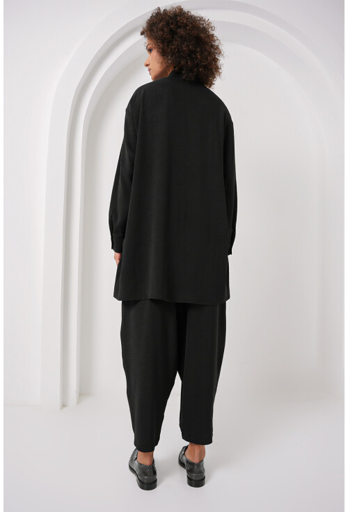 6679 Uzun Tunik Pantolon İkili Takım