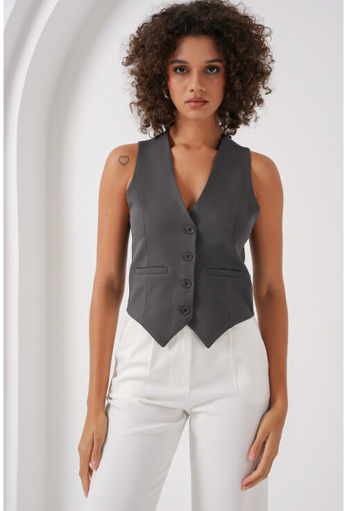 6796 Kısa Dokuma Yelek