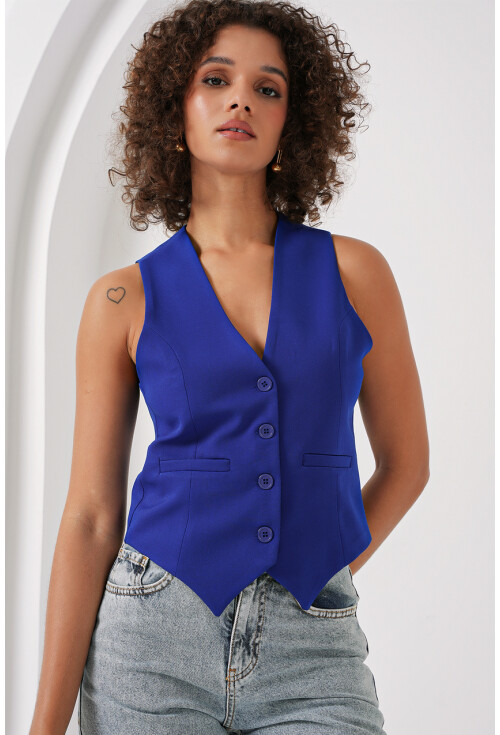 6796 Kısa Dokuma Yelek