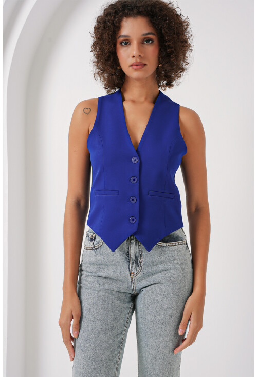 6796 Kısa Dokuma Yelek