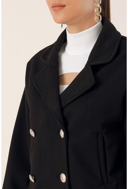 9117 Double-Breasted Crop Jacket