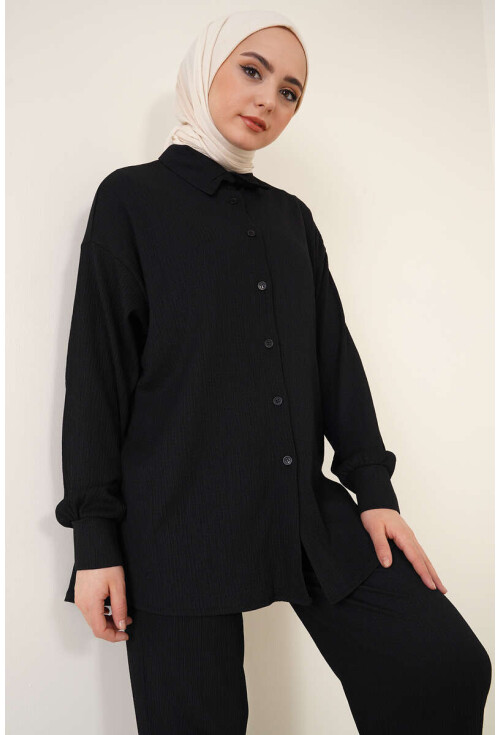 T5858 Örme Tesettür İkili Takım