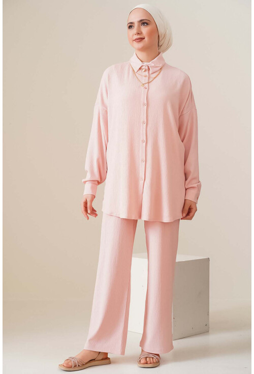 T5858 Örme Tesettür İkili Takım