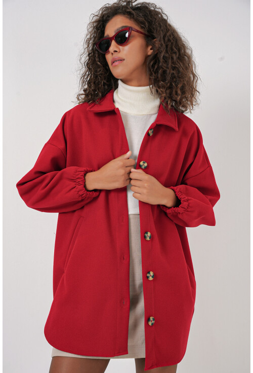 0674 Cepli Oversize Gömlek