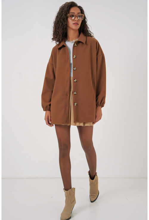 0674 Cepli Oversize Gömlek