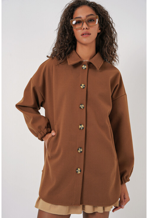 0674 Cepli Oversize Gömlek