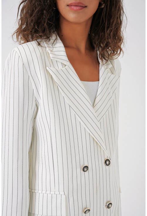0699 Striped Blazer Jacket