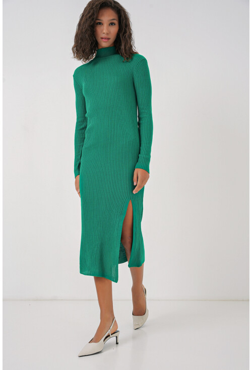 15828 Knit Dress With Slit