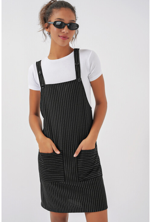 2440 Mini Salopet Elbise
