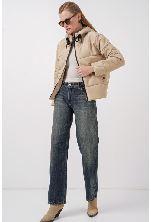 5117 Kapşonlu Şişme Mont