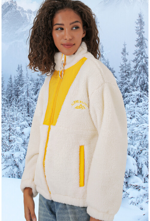 5194 Fermuarlı Peluş Ceket