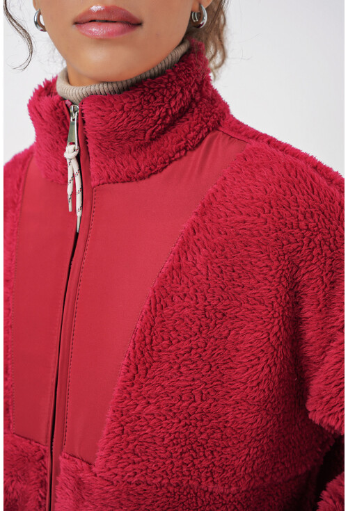 5194 Kadın Peluş Mont Ceket