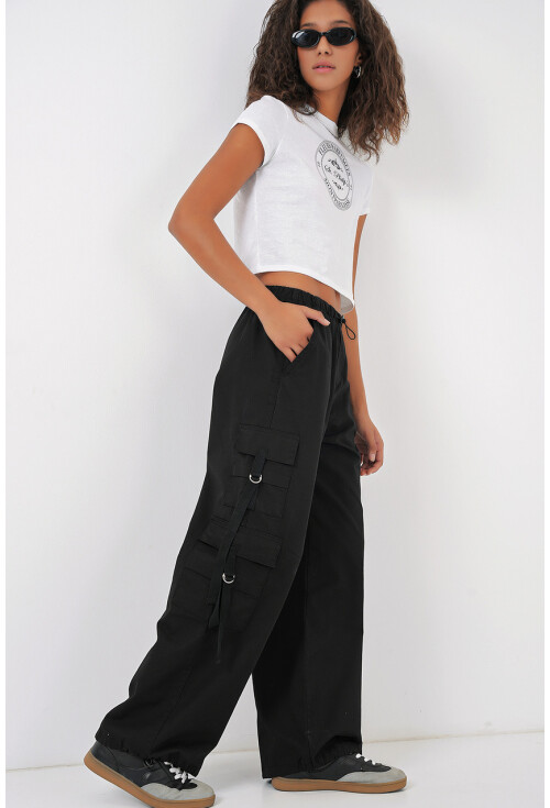 6691 Geniş Paça Kargo Pantolon