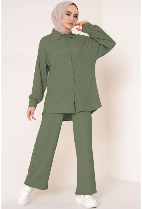 T5858 Örme Tesettür İkili Takım