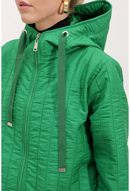 5138 Quilted Long Puffer Coat