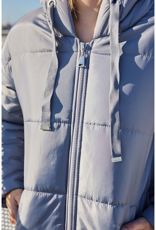 5120 Long Hooded Puffer Coat