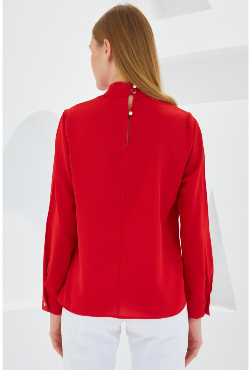 0418 Pencere Detaylı Bluz