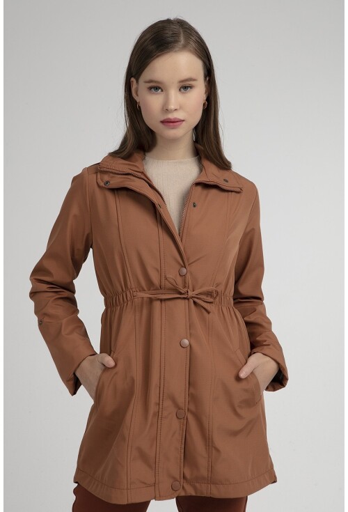 10322 Trench Coat With Drawstring Waist