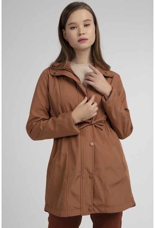 10322 Trench Coat With Drawstring Waist