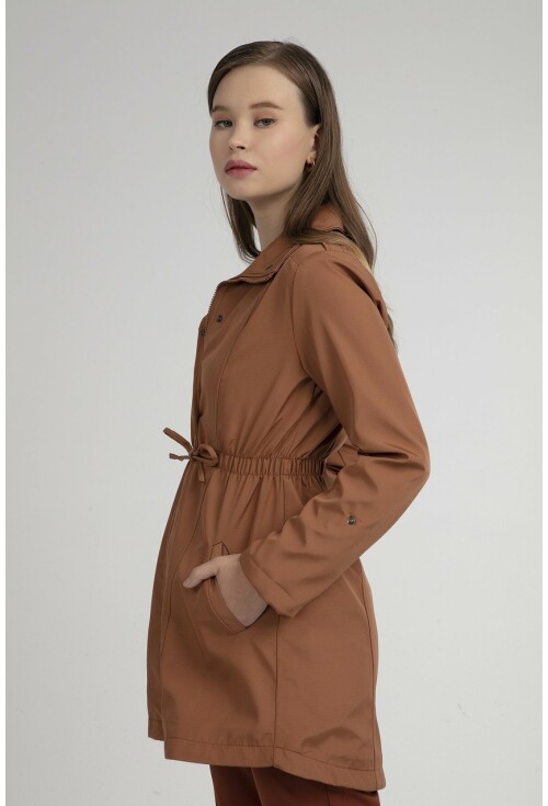 10322 Trench Coat With Drawstring Waist