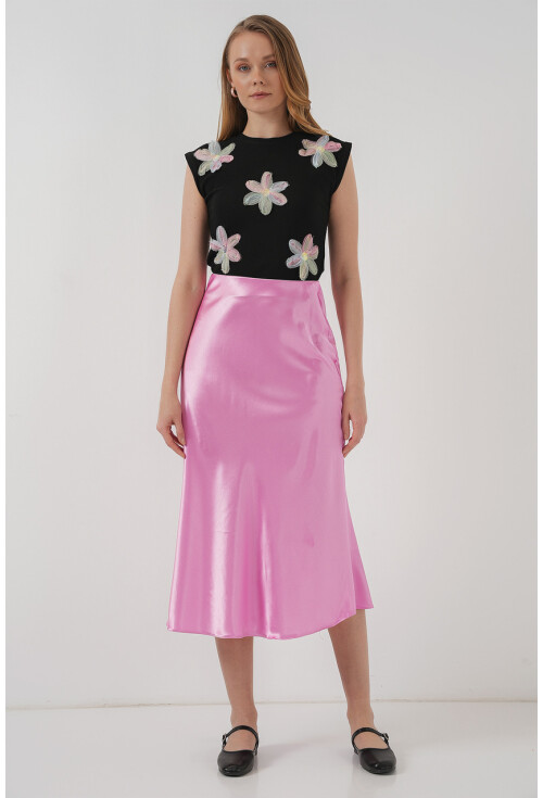 15806 Satin Skirt