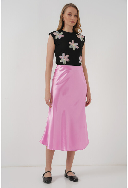 15806 Satin Skirt