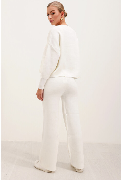 15858 Oversize Alt Üst Triko Takım